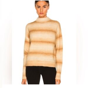 $498 msrp NWOT Acne brushed knit mockneck sweater mohair wool